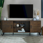 Meuble TV 2 portes Mid-Century Modern de 152 cm