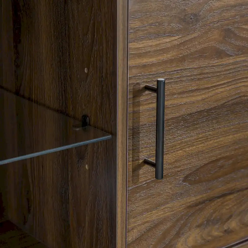 Meuble TV 2 portes Mid-Century Modern de 152 cm