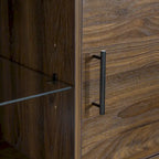 Meuble TV 2 portes Mid-Century Modern de 152 cm