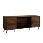 Meuble TV 2 portes Mid-Century Modern de 152 cm