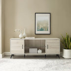 Meuble TV 2 portes Mid-Century Modern de 152 cm