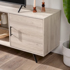 Meuble TV 2 portes Mid-Century Modern de 152 cm