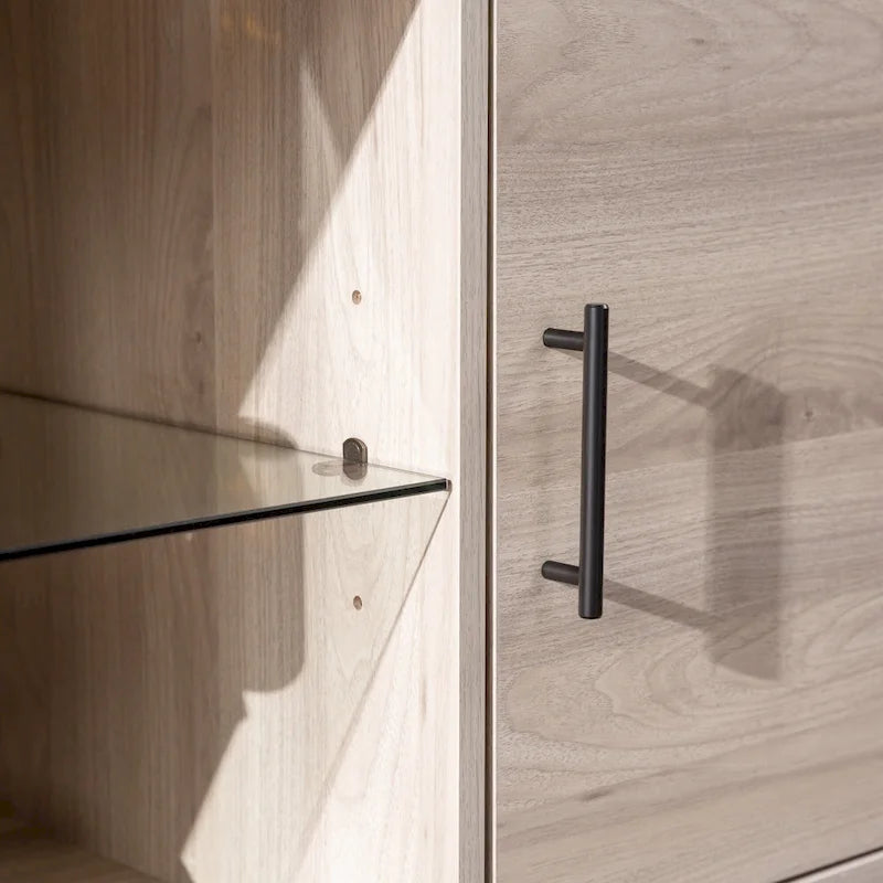 Meuble TV 2 portes Mid-Century Modern de 152 cm