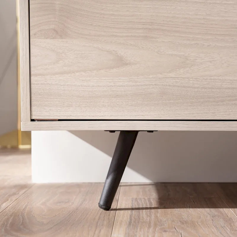 Meuble TV 2 portes Mid-Century Modern de 152 cm