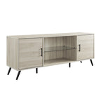 Meuble TV 2 portes Mid-Century Modern de 152 cm