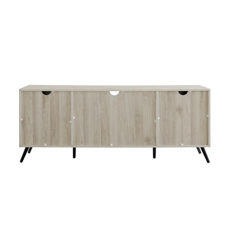 Meuble TV 2 portes Mid-Century Modern de 152 cm