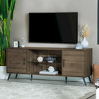 Meuble TV 2 portes Mid-Century Modern de 152 cm