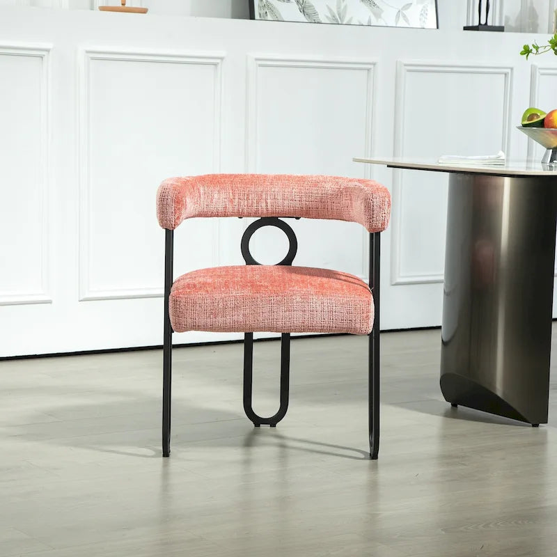 Chaise d'appoint moderne en PU pour le salon ou la salle à manger