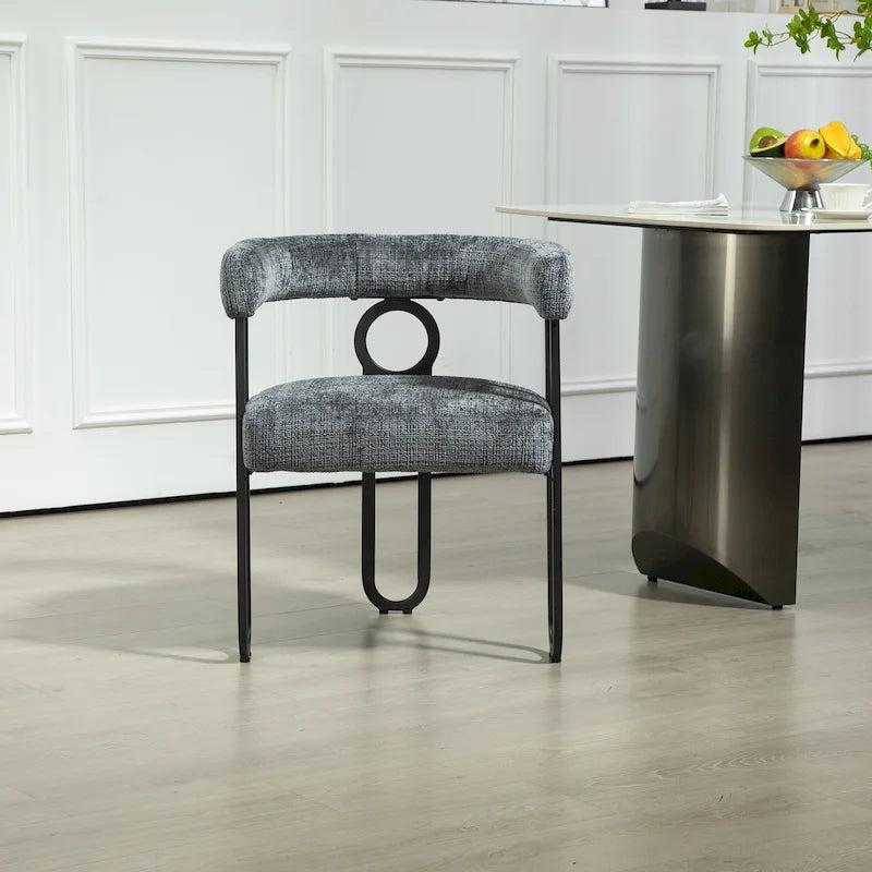 Chaise d'appoint moderne en PU pour le salon ou la salle à manger