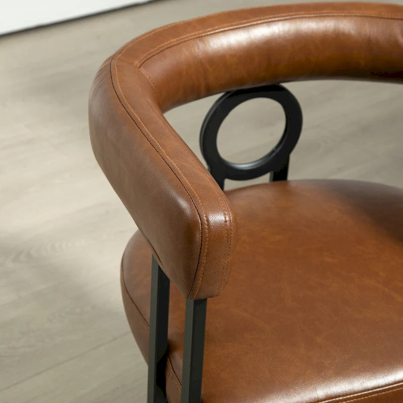 Chaise d'appoint moderne en PU pour le salon ou la salle à manger
