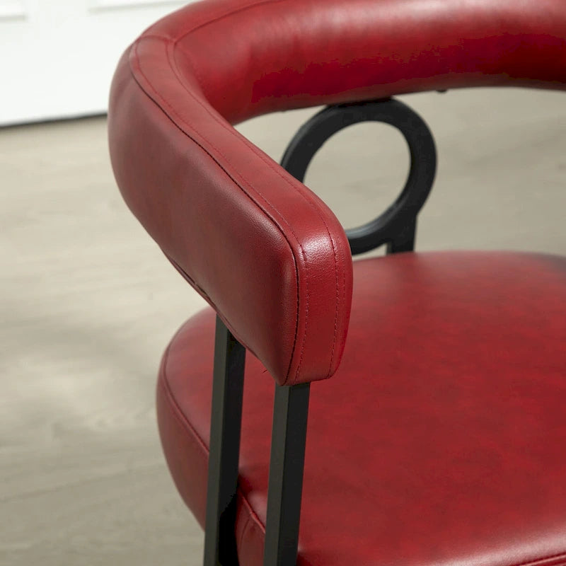 Chaise d'appoint moderne en PU pour le salon ou la salle à manger