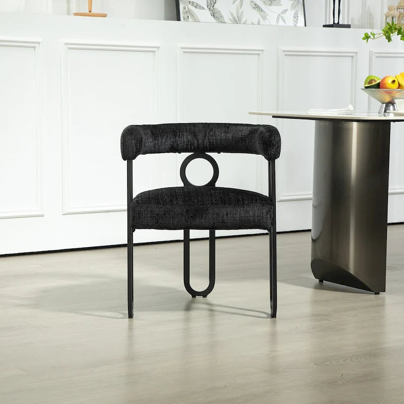 Chaise d'appoint moderne en PU pour le salon ou la salle à manger