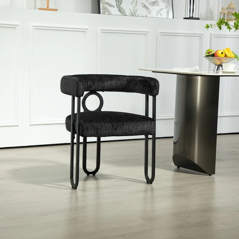Chaise d'appoint moderne en PU pour le salon ou la salle à manger