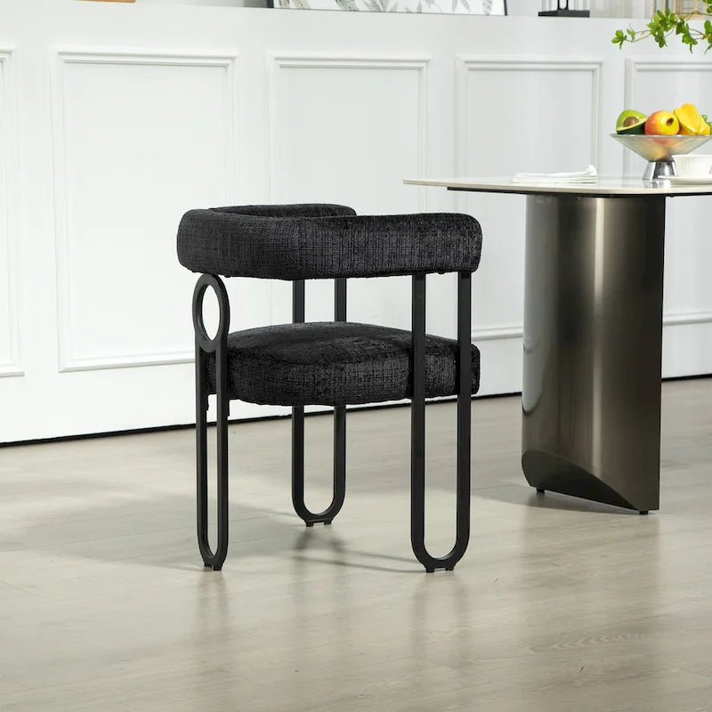 Chaise d'appoint moderne en PU pour le salon ou la salle à manger