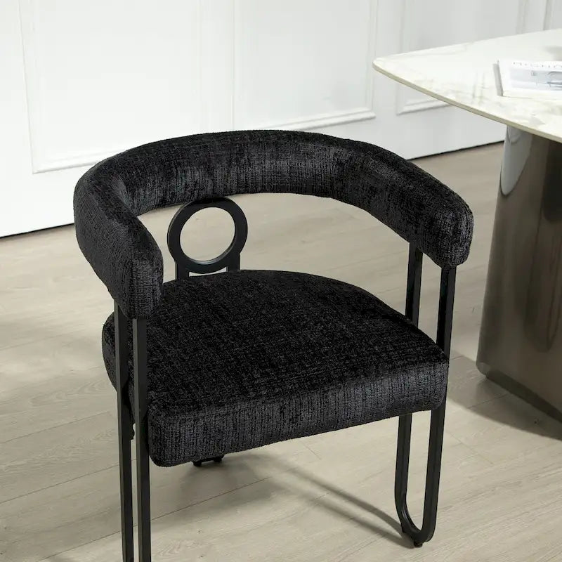 Chaise d'appoint moderne en PU pour le salon ou la salle à manger