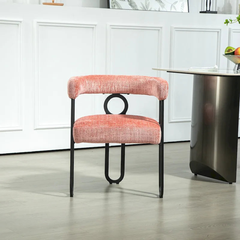 Chaise d'appoint moderne en PU pour le salon ou la salle à manger