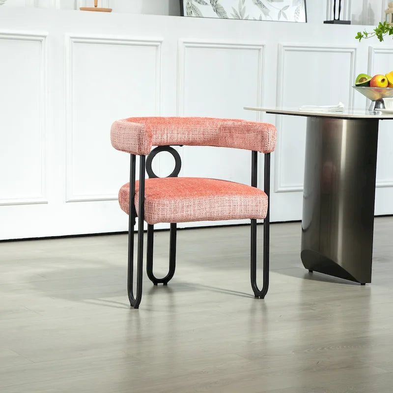 Chaise d'appoint moderne en PU pour le salon ou la salle à manger