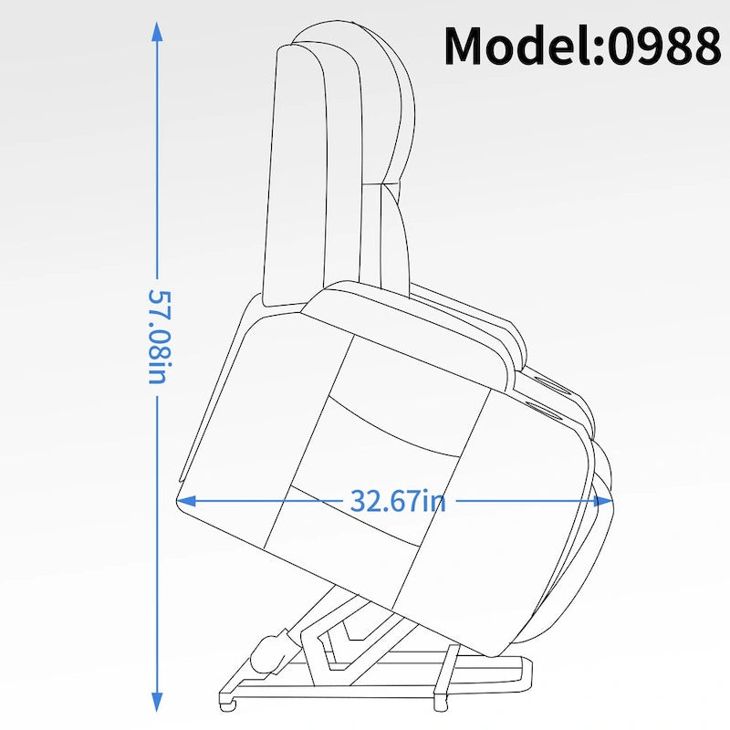 Fauteuil inclinable électrique noir pour personnes âgées avec massage vibrant, chauffage lombaire, port USB et porte-gobelets