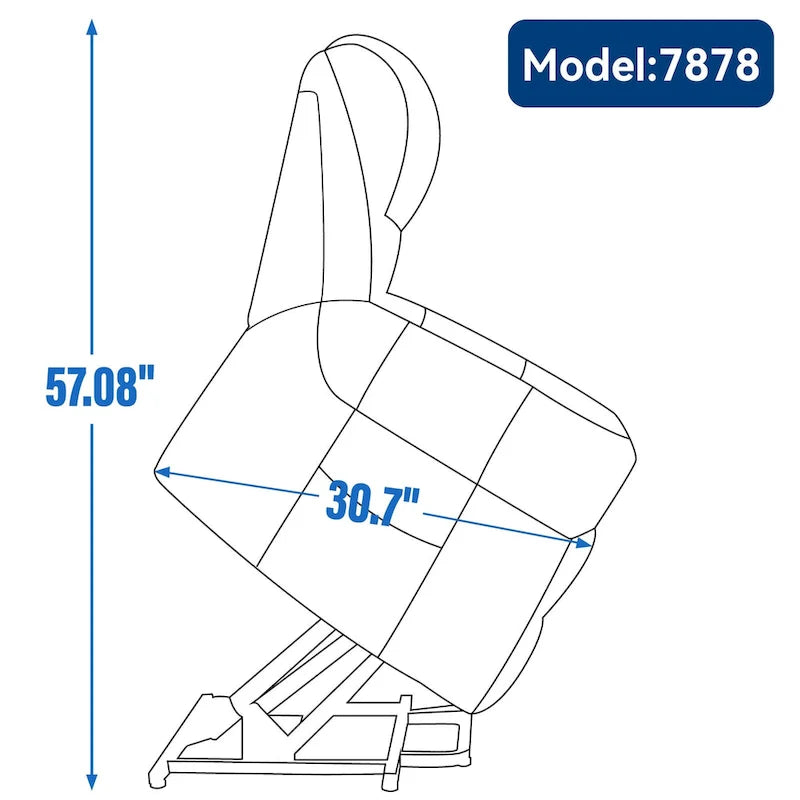 Fauteuil inclinable releveur en cuir véritable marron avec fonction de chauffage, de massage et ports USB