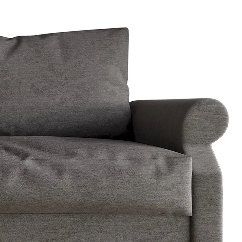 Fauteuil capitonné en lin classique