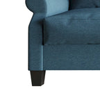 Fauteuil capitonné en lin classique