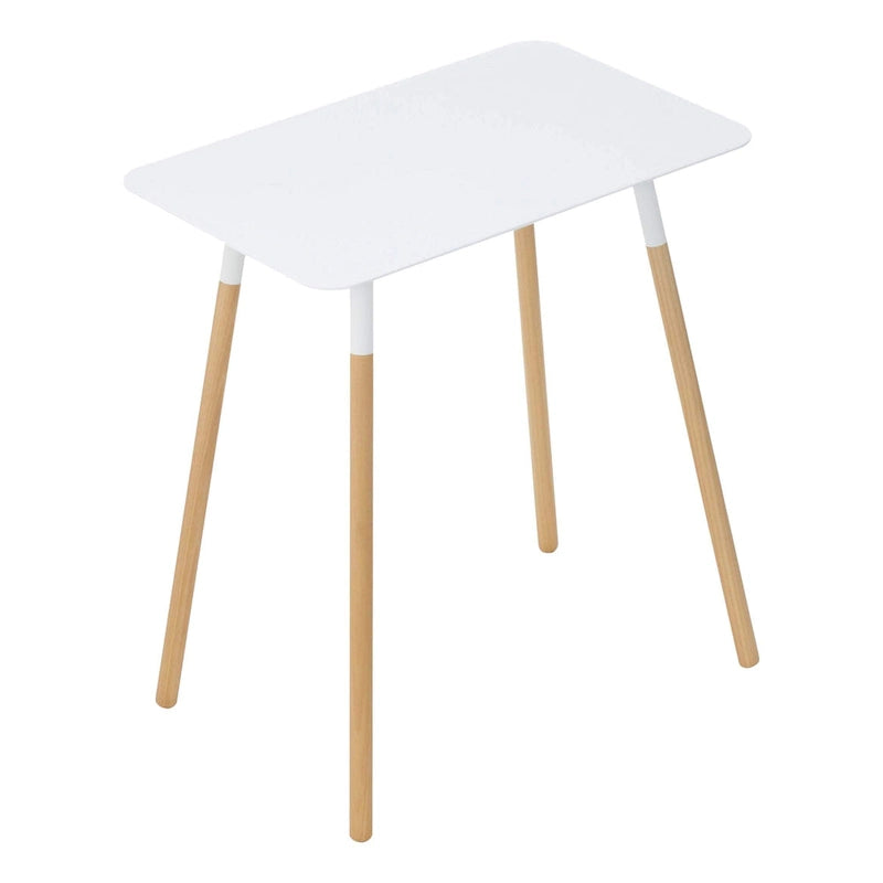 Yamazaki Home Side Table, Steel, Holds 22 lbs, Minimal Assembly - L 11.81 x W 17.72 x H 19.69 inches