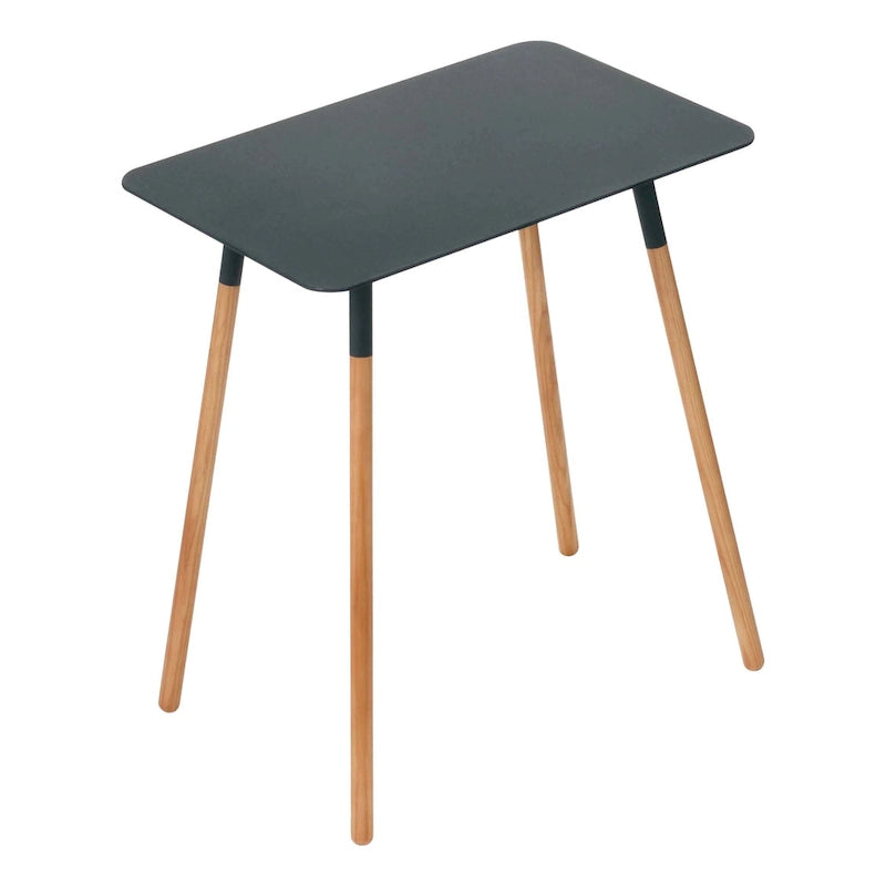 Table d'appoint domestique, acier, supporte 10 kg, assemblage minimal - L 30 x l 45 x H 50 cm