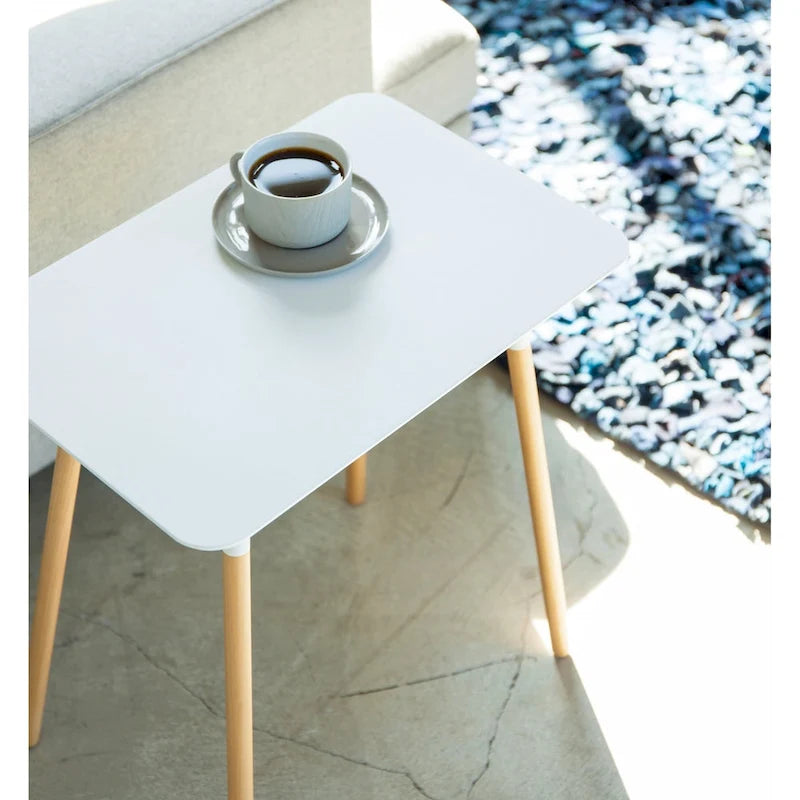 Table d'appoint domestique, acier, supporte 10 kg, assemblage minimal - L 30 x l 45 x H 50 cm