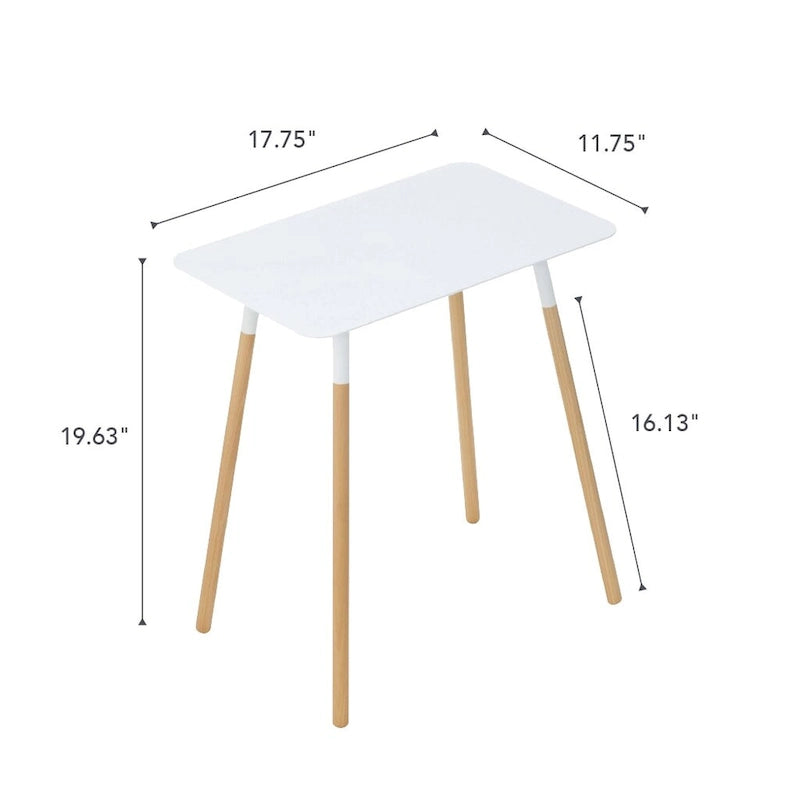 Table d'appoint domestique, acier, supporte 10 kg, assemblage minimal - L 30 x l 45 x H 50 cm