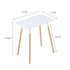 Table d'appoint domestique, acier, supporte 10 kg, assemblage minimal - L 30 x l 45 x H 50 cm