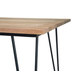 Table à manger industrielle en bois