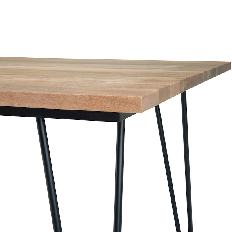 Table à manger industrielle en bois