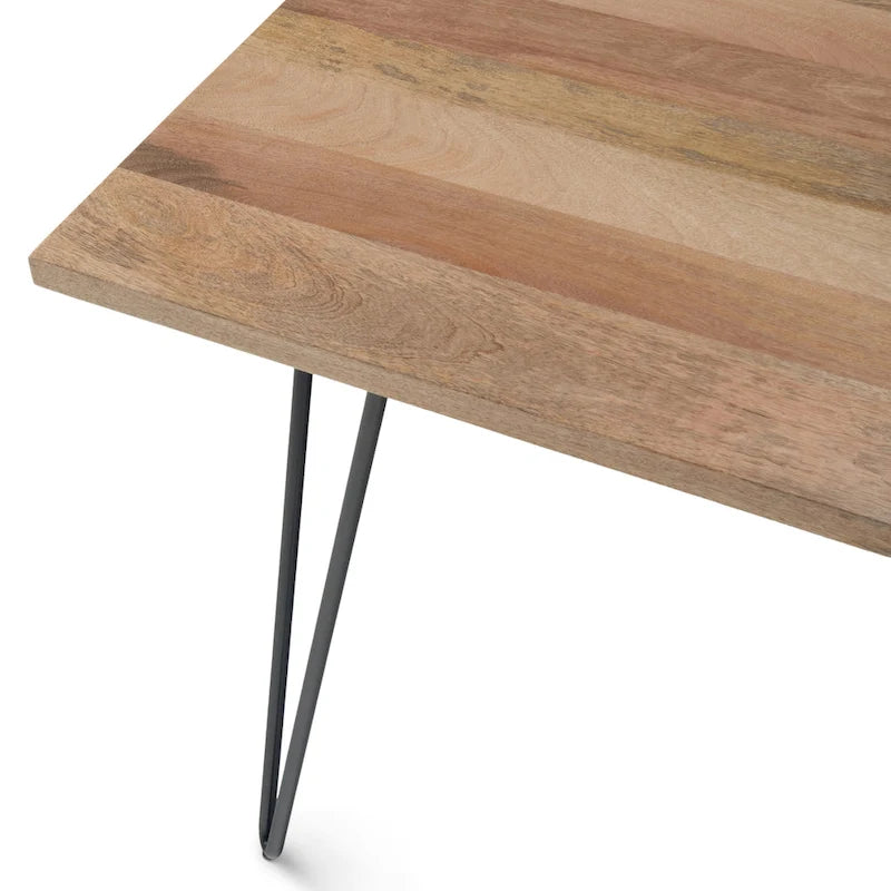 Table à manger industrielle en bois