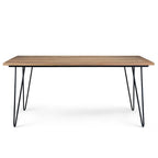 Table à manger industrielle en bois