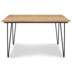 Table à manger industrielle en bois