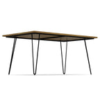 Table à manger industrielle en bois