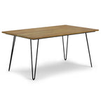 Table à manger industrielle en bois