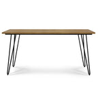 Table à manger industrielle en bois
