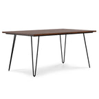 Table à manger industrielle en bois