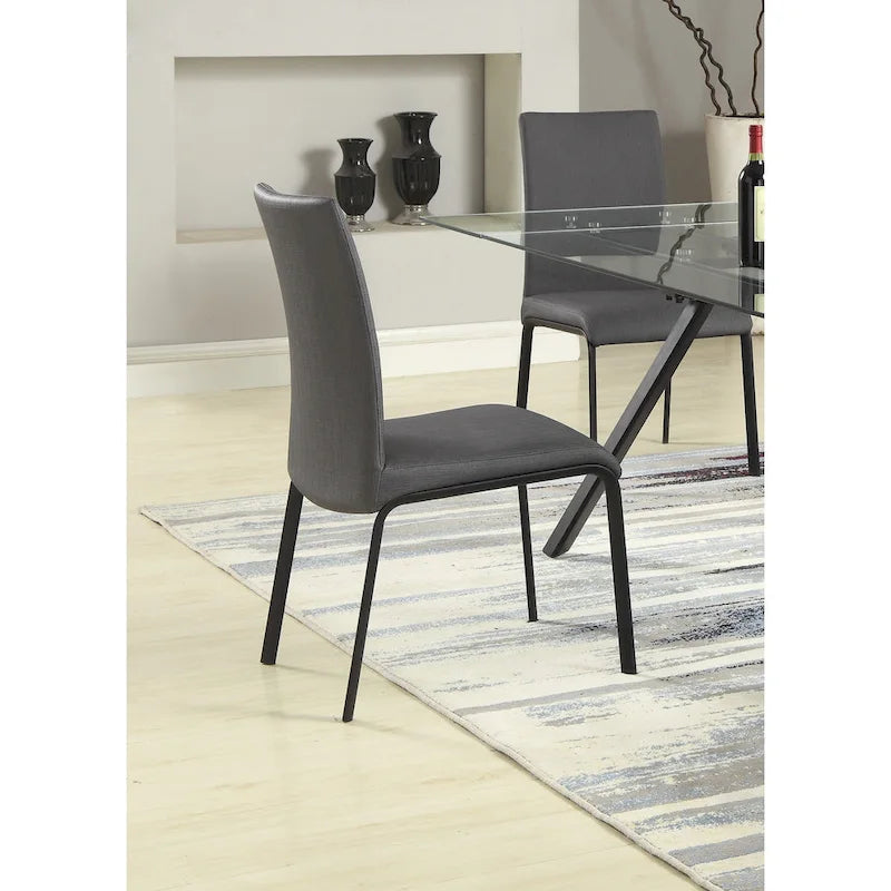 Chaise de salle à manger à dossier incurvé en frêne, lot de 4