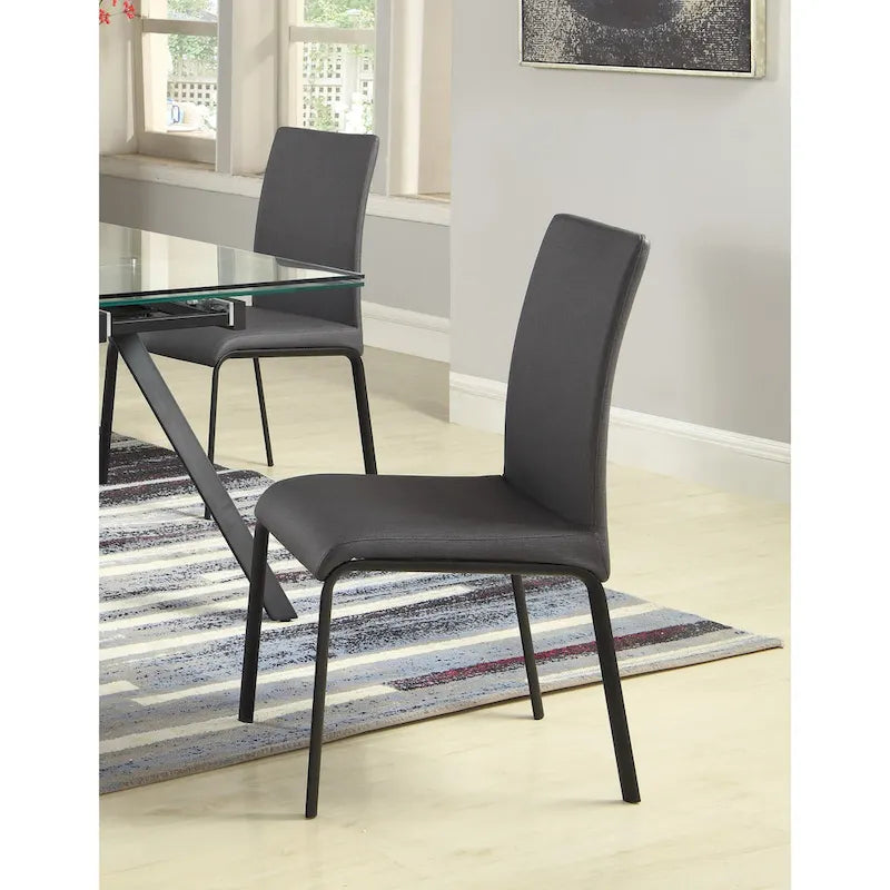 Chaise de salle à manger à dossier incurvé en frêne, lot de 4