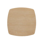 Table d'appoint contemporaine en chêne avec piètement colonne robuste par Modern