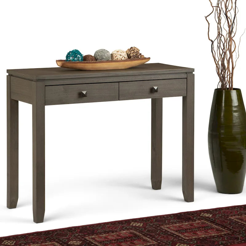 Console de canapé contemporaine en BOIS MASSIF de 38 pouces de large - 38 pouces de large