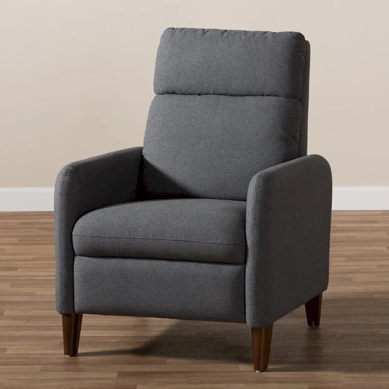 Fauteuil inclinable en tissu du milieu du siècle par