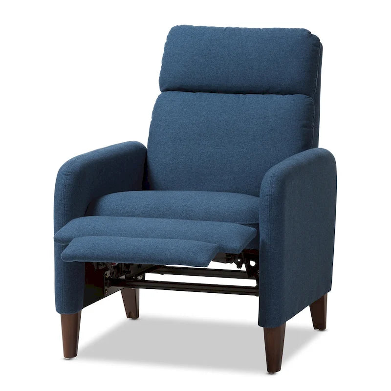 Fauteuil inclinable en tissu du milieu du siècle par