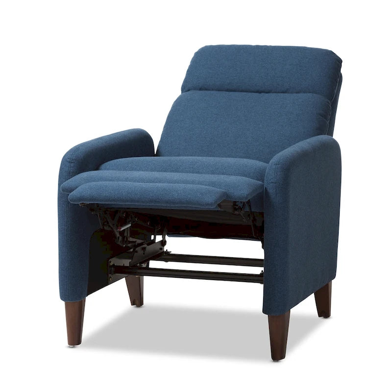 Fauteuil inclinable en tissu du milieu du siècle par