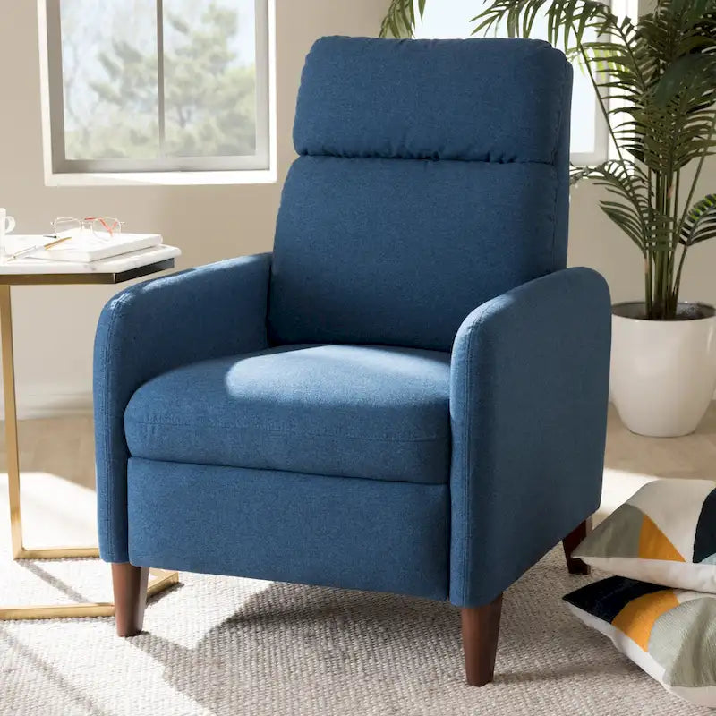 Fauteuil inclinable en tissu du milieu du siècle par