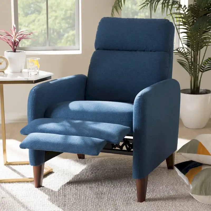 Fauteuil inclinable en tissu du milieu du siècle par