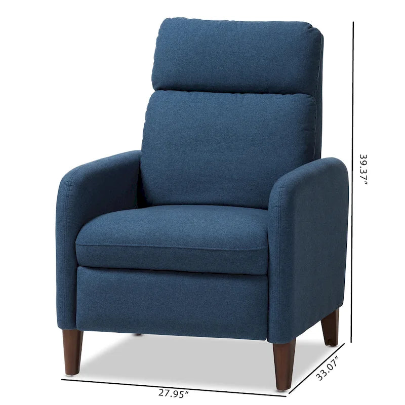 Fauteuil inclinable en tissu du milieu du siècle par