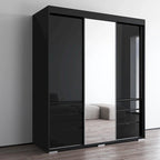 Armoire moderne de 180 cm à 3 portes avec miroir